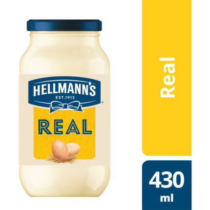Hellmann's Mayonaise real bevat 1.3g koolhydraten