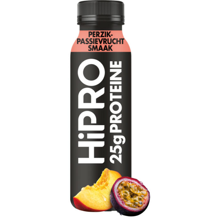 HiPRO Protein drink perzik passievrucht bevat 5.4g koolhydraten