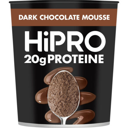 HiPRO Protein mousse dark chocolate bevat 3.7g koolhydraten