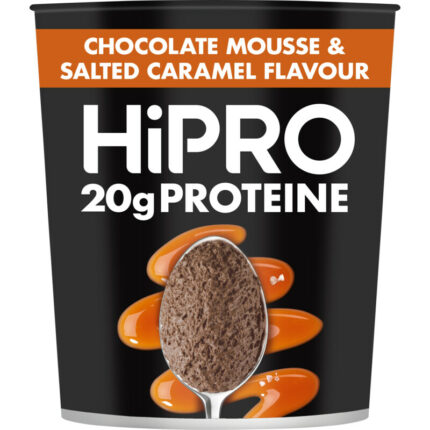 HiPRO Protein mousse salted caramel bevat 3.7g koolhydraten