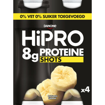 HiPRO Protein shots banaan bevat 5.5g koolhydraten