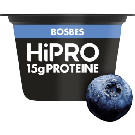 HiPRO Protein skyr stijl bosbes bevat 3.6g koolhydraten
