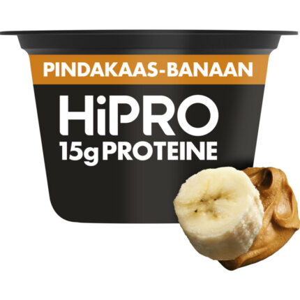 HiPRO Protein skyr stijl pindakaas banaan bevat 4.4g koolhydraten