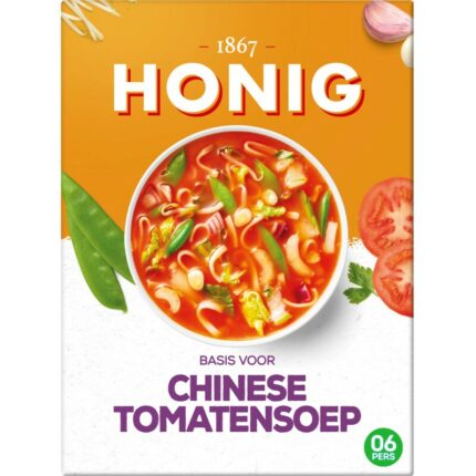 Honig Basis voor chinese tomatensoep bevat 5.8g koolhydraten