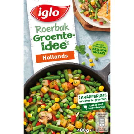 Iglo Roerbak groente idee hollands bevat 8.9g koolhydraten