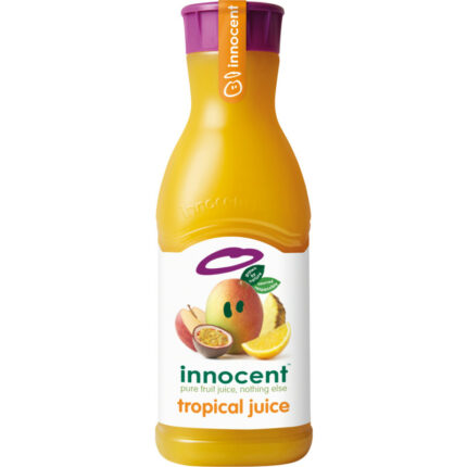 Innocent Tropical juice blend bevat 10g koolhydraten