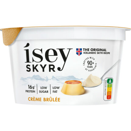 Isey Skyr crème brûlée bevat 3.7g koolhydraten
