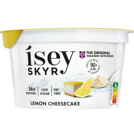 Isey Skyr lemon cheesecake bevat 4.8g koolhydraten