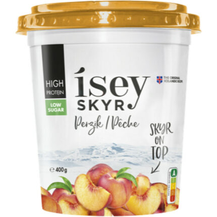 Isey Skyr perzik bevat 3.9g koolhydraten
