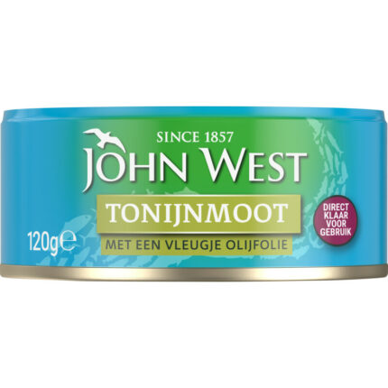 John West Tonijnmoot met een vleugje olijfolie bevat 0g koolhydraten