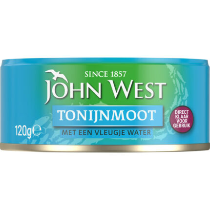 John West Tonijnmoot met een vleugje water bevat 0g koolhydraten