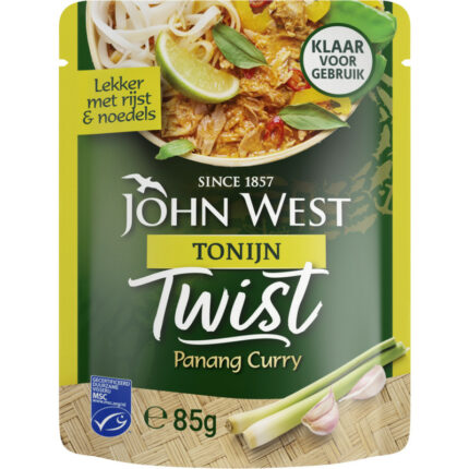 John West Twist tonijn panang curry bevat 8.8g koolhydraten