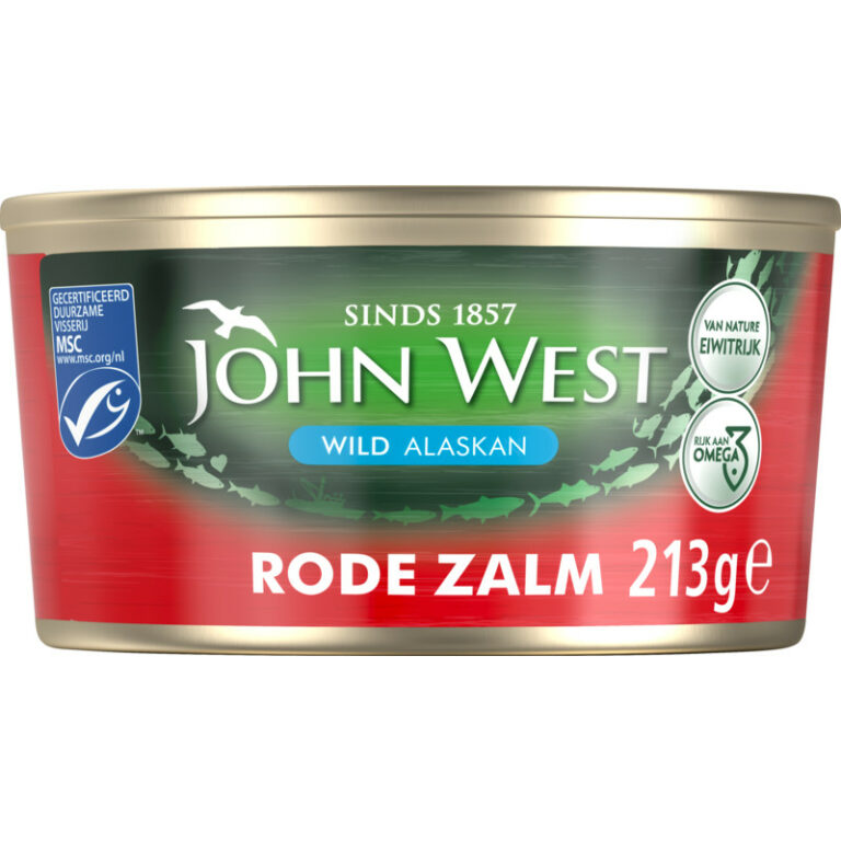 John West Wilde rode zalm bevat 0g koolhydraten
