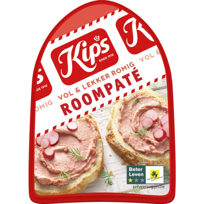 Kips Roompaté bevat 3.7g koolhydraten