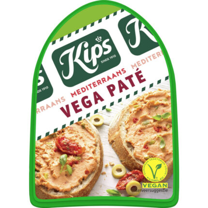 Kips Vega paté mediterraans bevat 8.4g koolhydraten