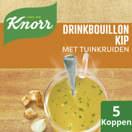 Knorr Drinkbouillon kip bevat 1.5g koolhydraten