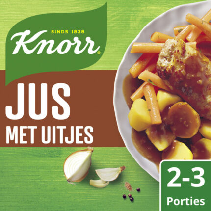 Knorr Mix jus met uitjes bevat 5g koolhydraten