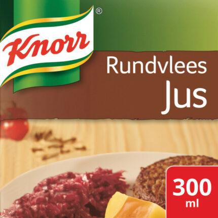 Knorr Mix rundvleesjus bevat 3.2g koolhydraten