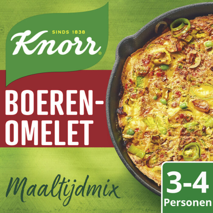 Knorr Mix voor boerenomelet bevat 3.5g koolhydraten