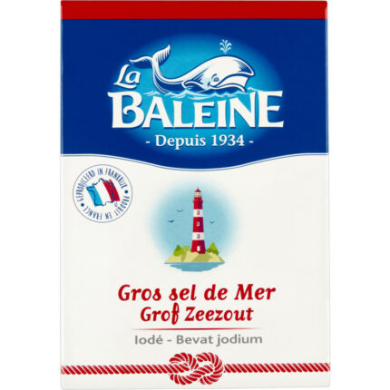 La Baleine Grof zeezout bevat 0g koolhydraten
