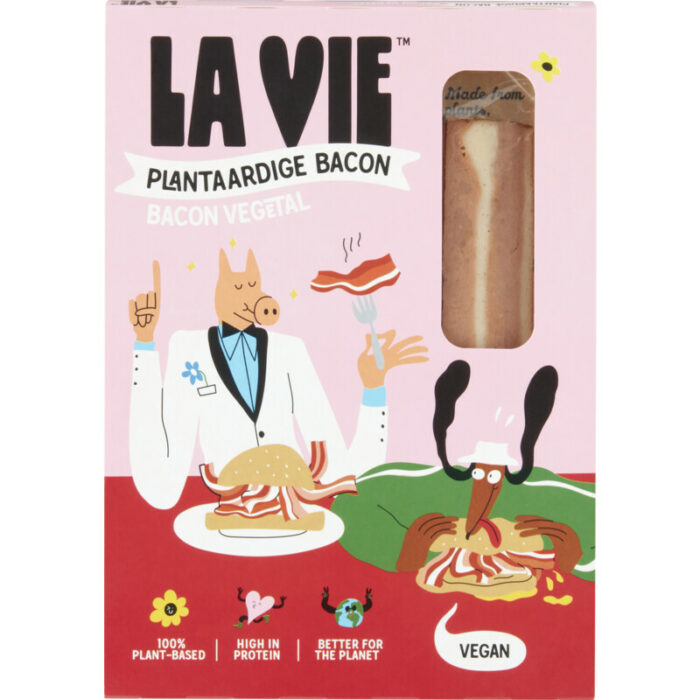 La Vie Plantaardige bacon strips 120g bevat 5.4g koolhydraten