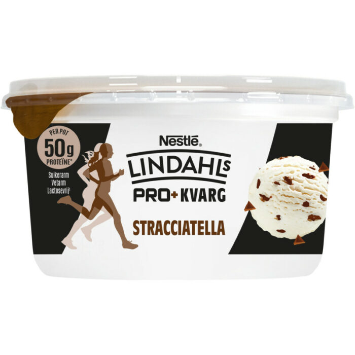 Lindahls Kvarg stracciatella bevat 3.5g koolhydraten