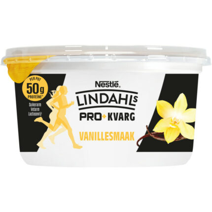 Lindahls Kvarg vanillesmaak bevat 3.5g koolhydraten