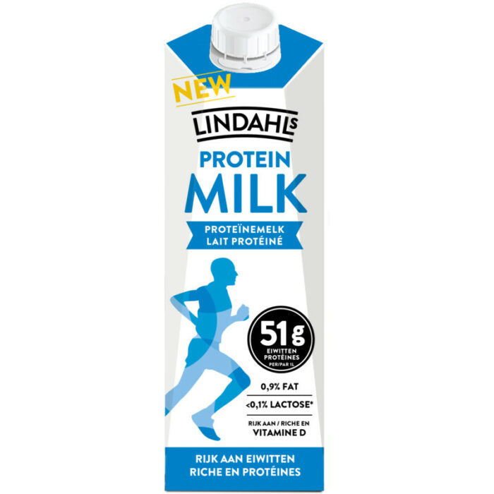 Lindahls Protein milk bevat 4.6g koolhydraten