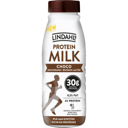 Lindahls Protein milk choco bevat 5g koolhydraten