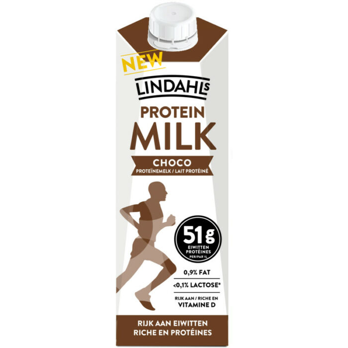 Lindahls Protein milk choco bevat 6.9g koolhydraten