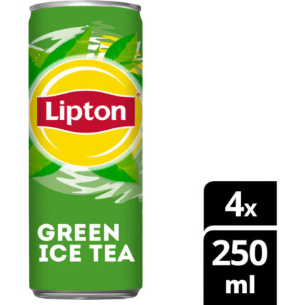 Lipton Ice tea green 4-pack bevat 2.3g koolhydraten