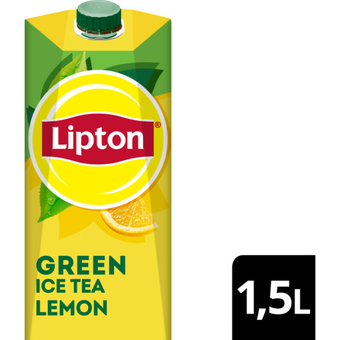 Lipton Ice tea green lemon bevat 2.3g koolhydraten