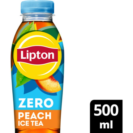 Lipton Ice tea peach zero sugar bevat 0g koolhydraten
