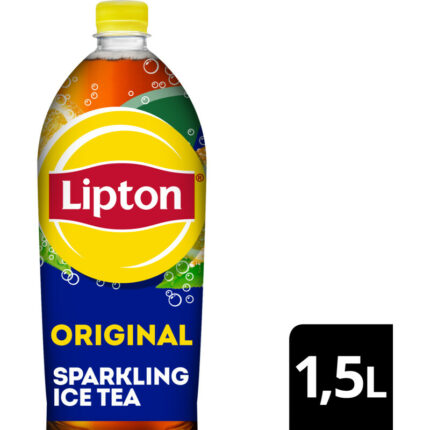 Lipton Ice tea sparkling original bevat 4.7g koolhydraten
