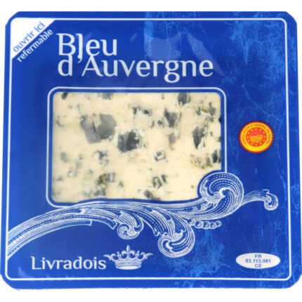 Livradois Bleu d'auvergne AOP 50+ bevat 1.3g koolhydraten