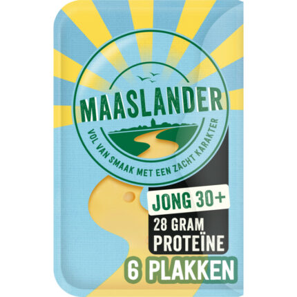 Maaslander Jong 30+ plakken bevat 0g koolhydraten