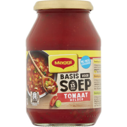 Maggi Basis voor soep tomaat bevat 1.8g koolhydraten