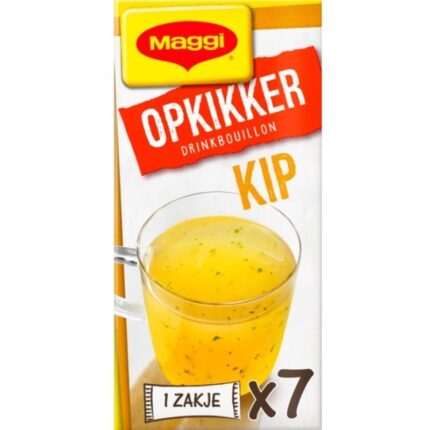 Maggi Opkikker drinkbouillon kip bevat 1.1g koolhydraten