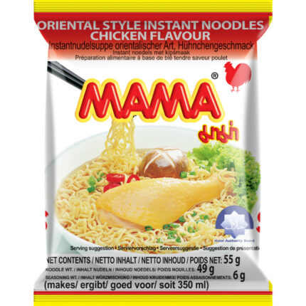 Mama Instant noodles kip bevat 8.1g koolhydraten