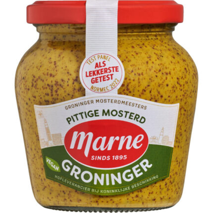 Marne Groninger mosterd grof en pittig bevat 2.5g koolhydraten
