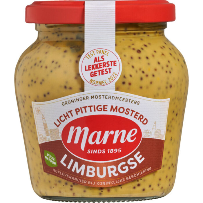 Marne Limburgse mosterd grof en mild bevat 6.6g koolhydraten