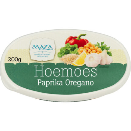 Maza Hoemoes paprika oregano bevat 7.2g koolhydraten