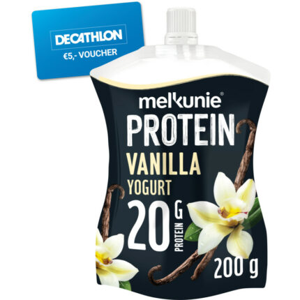 Melkunie Protein vanille yoghurt bevat 5.4g koolhydraten