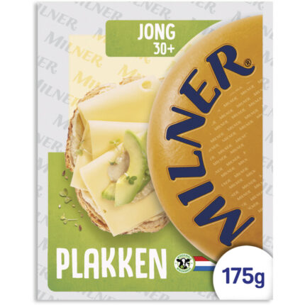 Milner Jong 30+ plakken bevat 0g koolhydraten