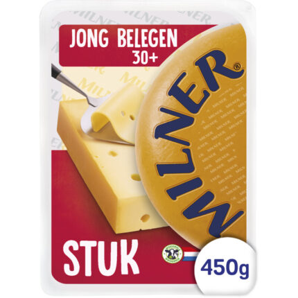 Milner jong belegen stuk bevat 0g koolhydraten