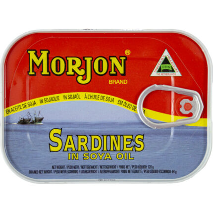 Morjon Sardines in sojaolie bevat 0g koolhydraten