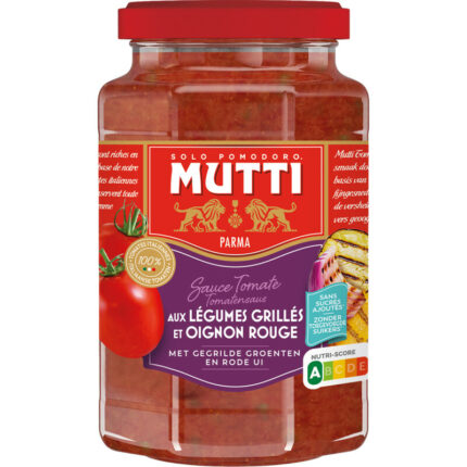 Mutti Pastasaus Verdure bevat 5.5g koolhydraten