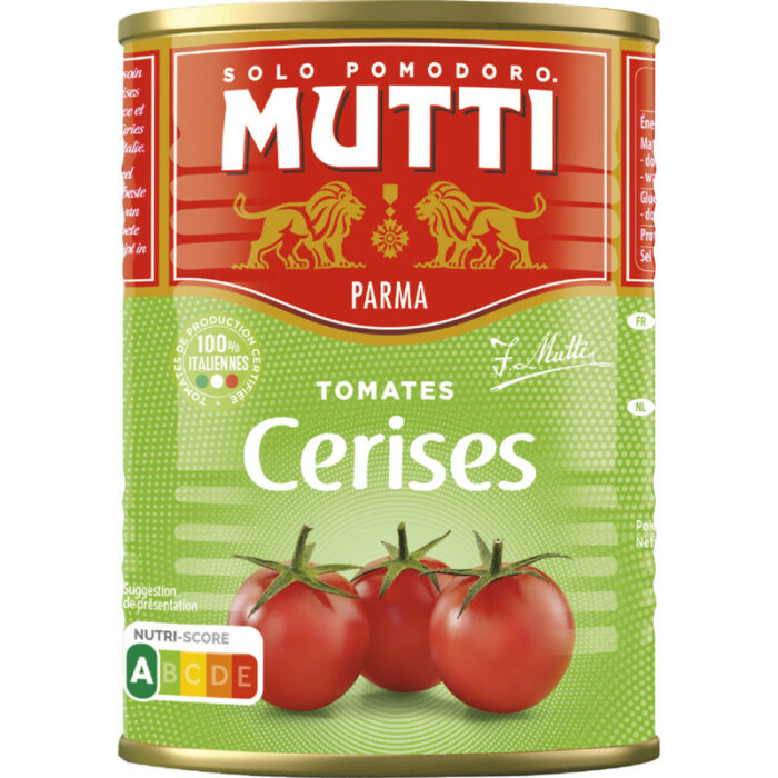 Mutti Tomates cerises bevat 4.4g koolhydraten