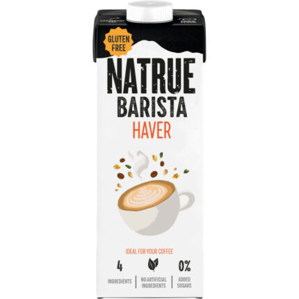 Natrue Barista oat drink bevat 6.7g koolhydraten