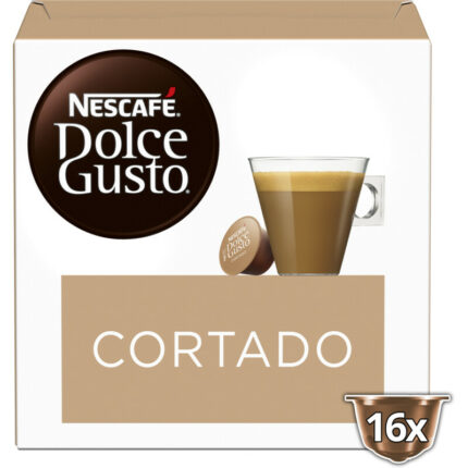 Nescafé Dolce Gusto Cortado macchiatto capsules bevat 2g koolhydraten